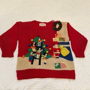Vintage Celebration Christmas sweater girls